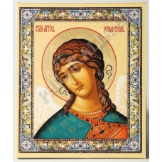 Икона настольная на подставке, объемная печать (Ангел Хр.)